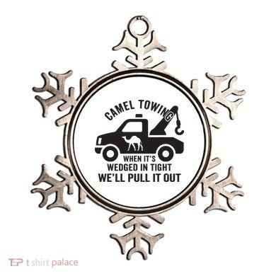 Camel Towing Retro Adult Humor Saying Funny Halloween Gift Ornament
