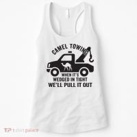 Camel Towing Retro Adult Humor Saying Funny Halloween Gift Women's Tank Top thumb 0