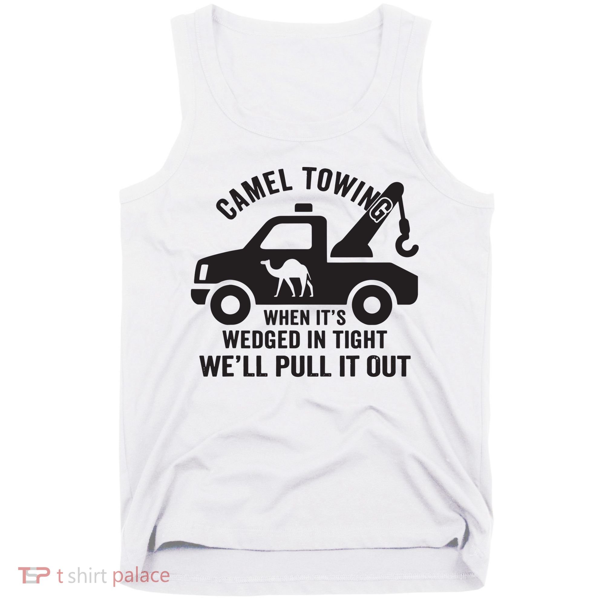 Camel Towing Retro Adult Humor Saying Funny Halloween Gift Tank Top