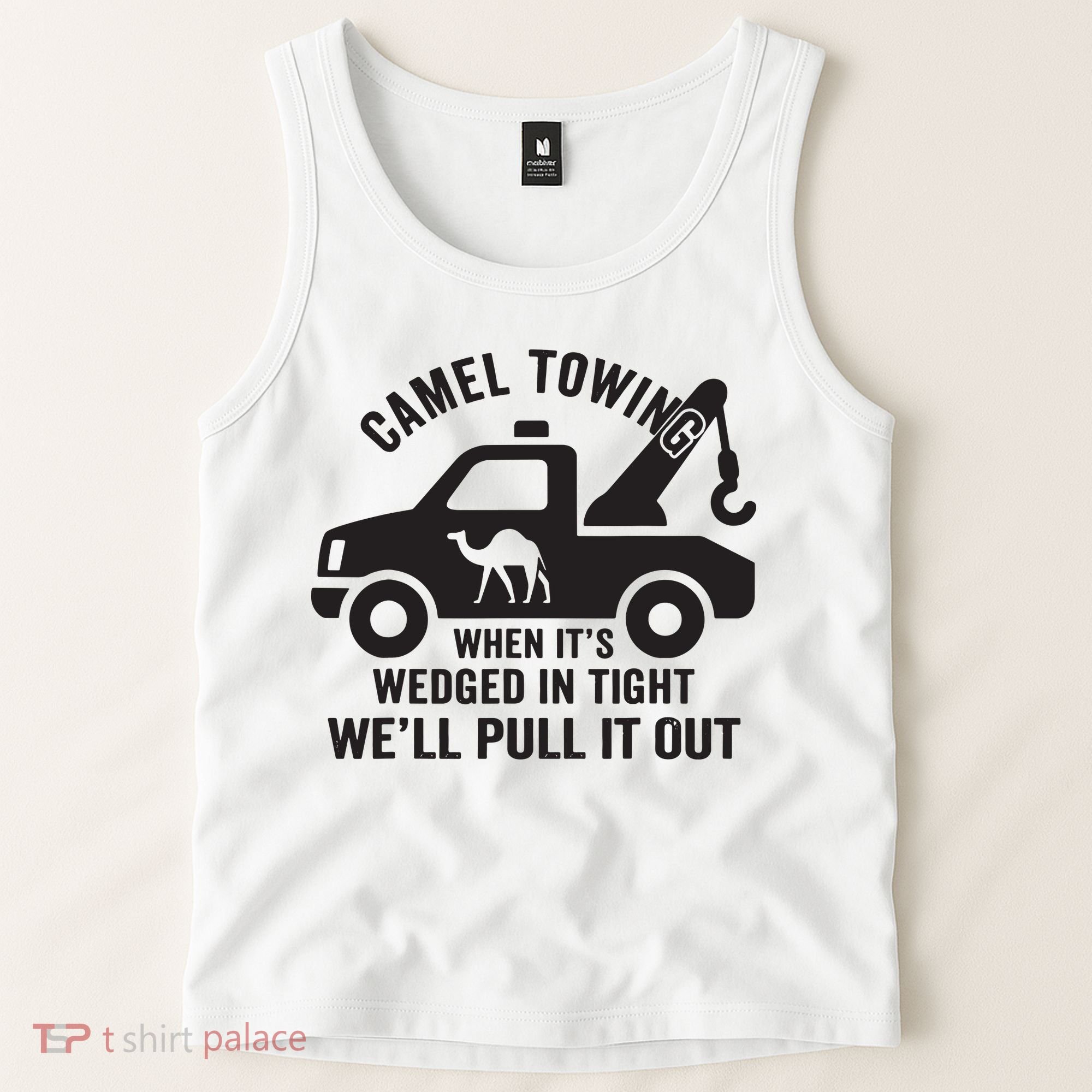 Camel Towing Retro Adult Humor Saying Funny Halloween Gift Tank Top