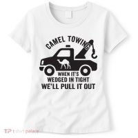 Camel Towing Retro Adult Humor Saying Funny Halloween Gift Women's T-Shirt thumb 0