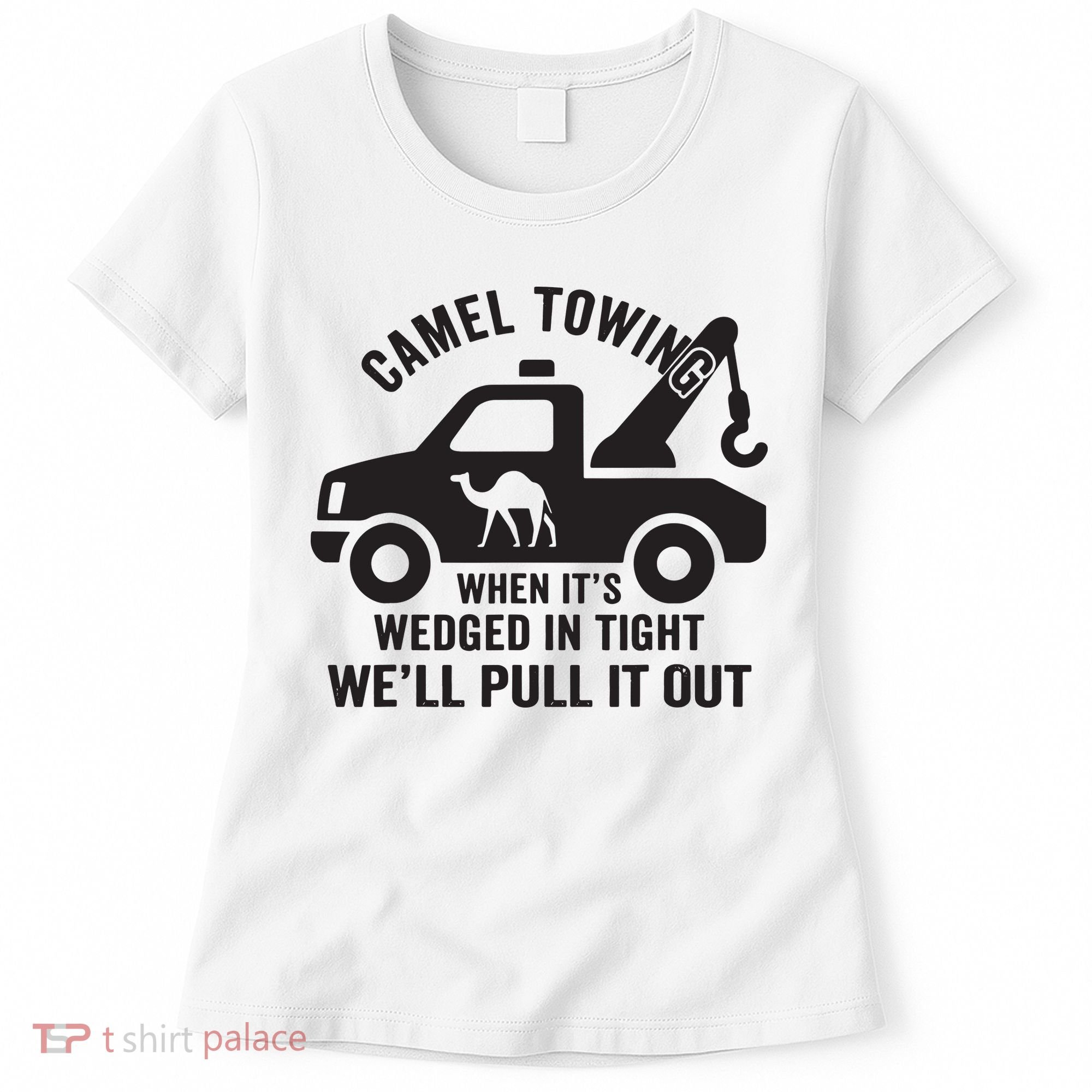 Camel Towing Retro Adult Humor Saying Funny Halloween Gift Women's T-Shirt