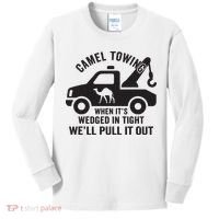Camel Towing Retro Adult Humor Saying Funny Halloween Gift Kids Long Sleeve Shirt thumb 0