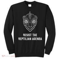 Conspiracy Theory Resist The Reptilian Agenda Sweatshirt thumb 0