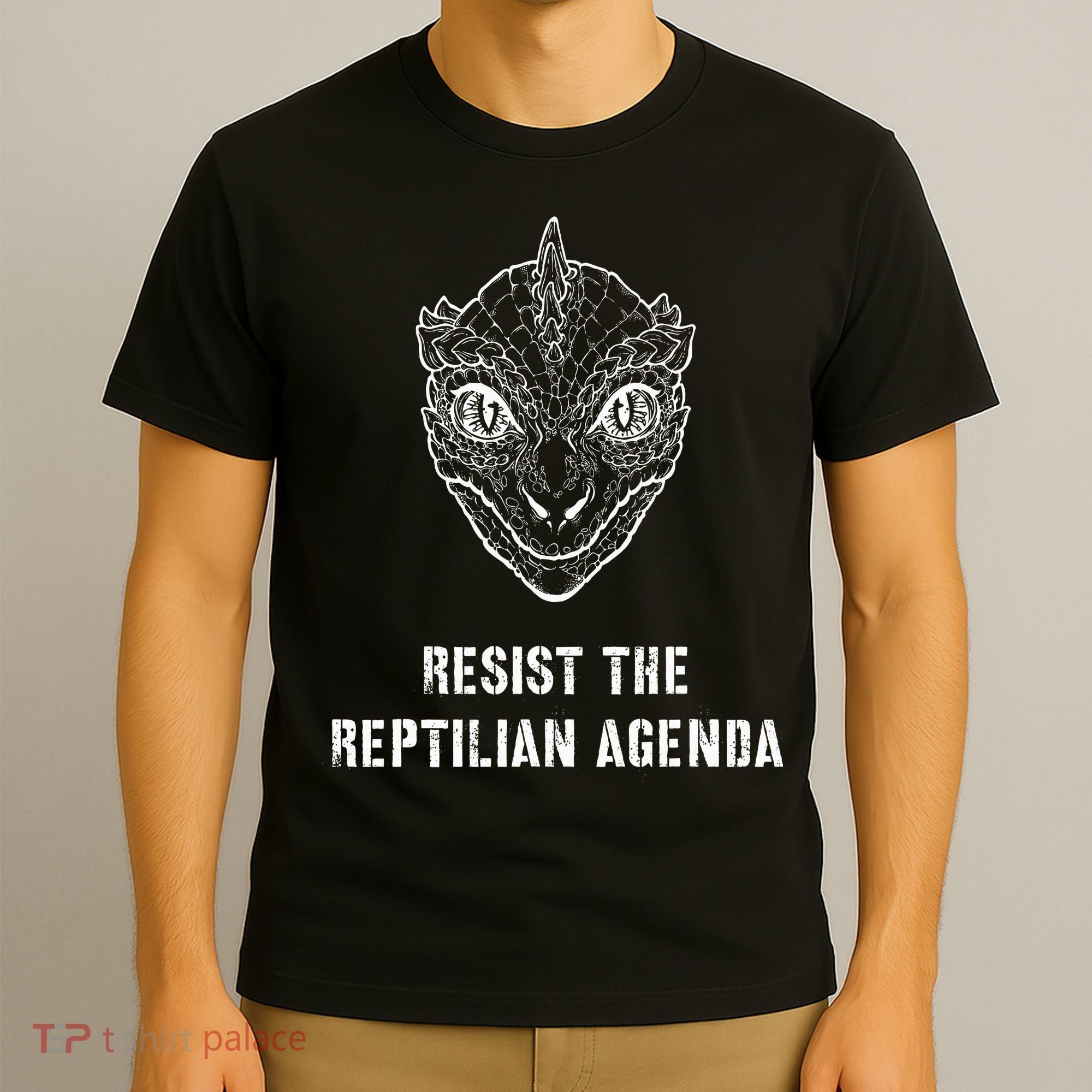 Conspiracy Theory Resist The Reptilian Agenda T-Shirt