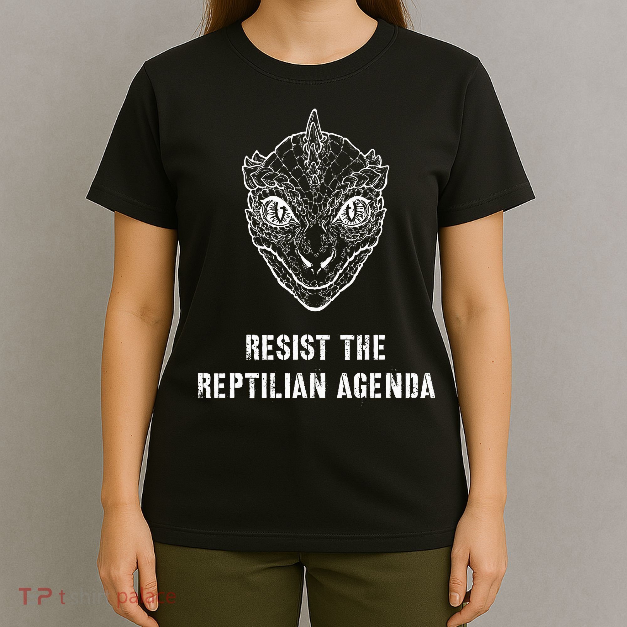 Conspiracy Theory Resist The Reptilian Agenda T-Shirt