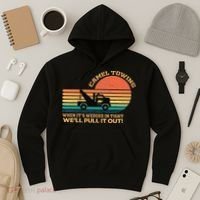 Camel Towing Retro Adult Humor Saying Funny Hoodie thumb 3