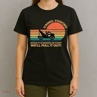 Camel Towing Retro Adult Humor Saying Funny T-Shirt thumb 4