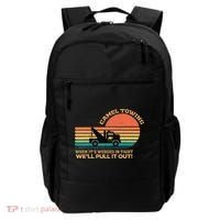 Camel Towing Retro Adult Humor Saying Funny Backpack thumb 0