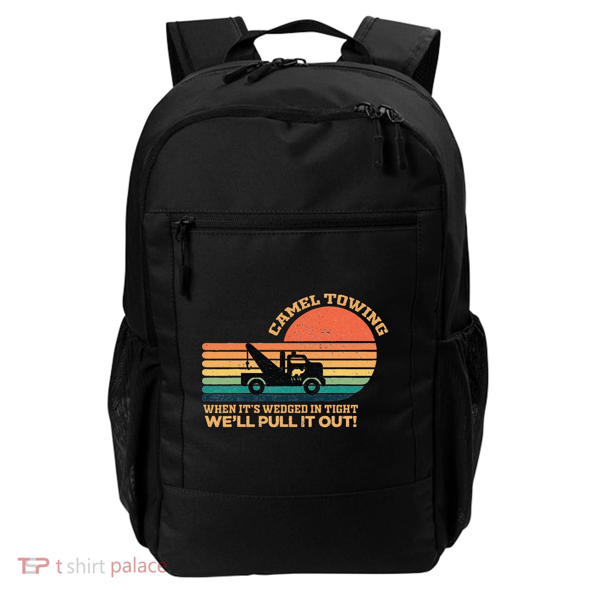 Camel Towing Retro Adult Humor Saying Funny Backpack