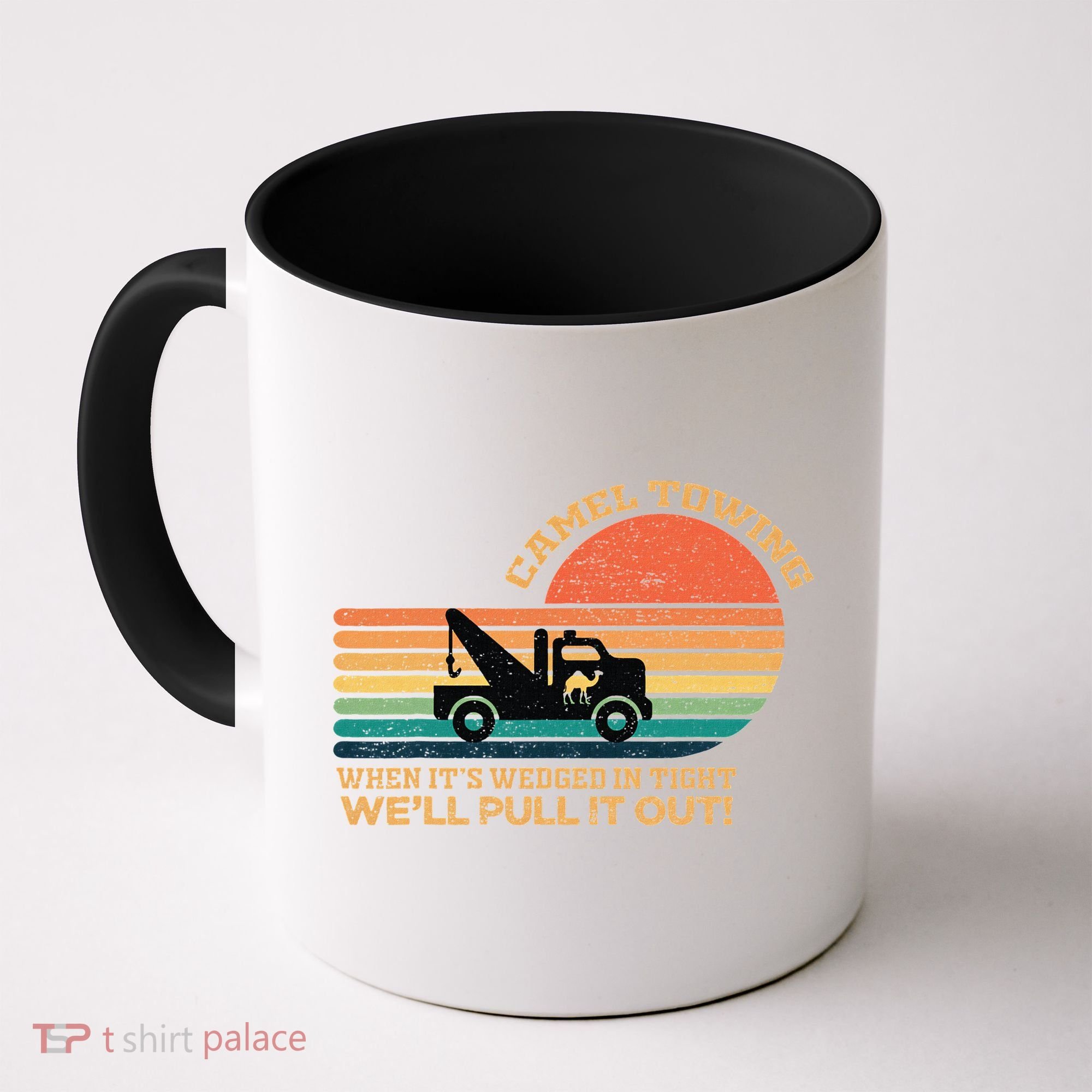 Camel Towing Retro Adult Humor Saying Funny Coffee Mug