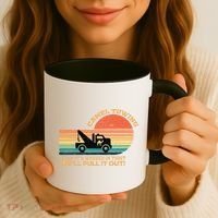 Camel Towing Retro Adult Humor Saying Funny Coffee Mug thumb 3