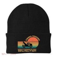 Camel Towing Retro Adult Humor Saying Funny Beanie thumb 0