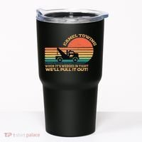 Camel Towing Retro Adult Humor Saying Funny Tumbler thumb 0