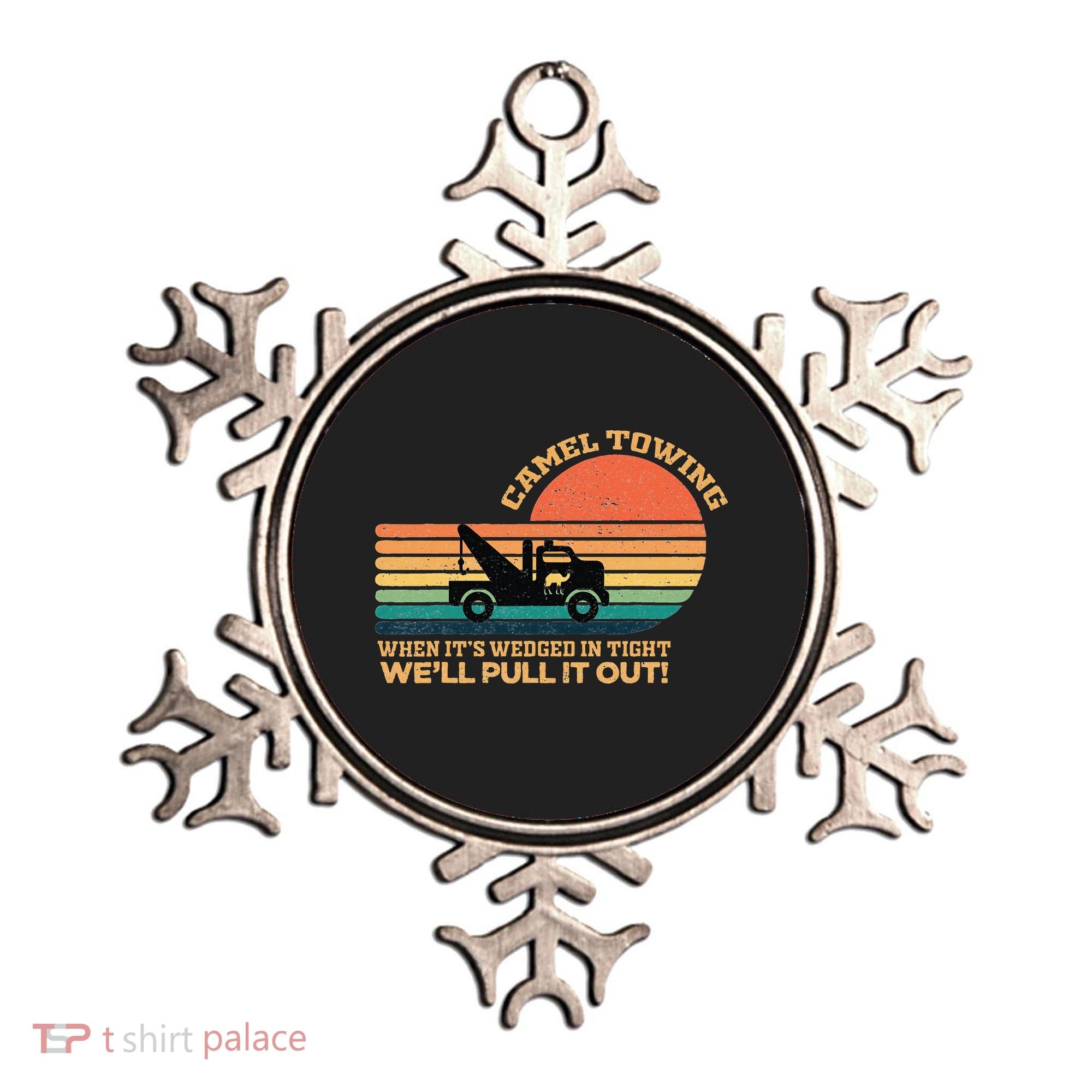 Camel Towing Retro Adult Humor Saying Funny Ornament