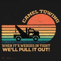 Camel Towing Retro Adult Humor Saying Funny Ornament thumb 1