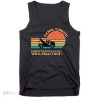 Camel Towing Retro Adult Humor Saying Funny Tank Top thumb 0
