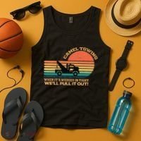 Camel Towing Retro Adult Humor Saying Funny Tank Top thumb 4
