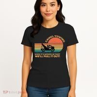 Camel Towing Retro Adult Humor Saying Funny Women's T-Shirt thumb 4