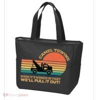 Camel Towing Retro Adult Humor Saying Funny Tote Bag thumb 3