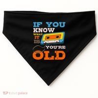 Cassette Tape Radio 70S 80S 90S Music Lover USA-Made Doggie Bandana thumb 0
