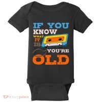 Cassette Tape Radio 70S 80S 90S Music Lover Baby Bodysuit thumb 0