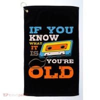Cassette Tape Radio 70S 80S 90S Music Lover Golf Towel thumb 0