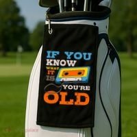 Cassette Tape Radio 70S 80S 90S Music Lover Golf Towel thumb 2