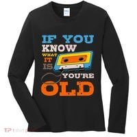 Cassette Tape Radio 70S 80S 90S Music Lover Women's Long Sleeve Shirt thumb 0