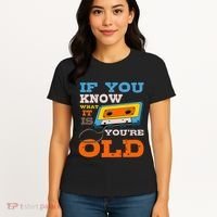 Cassette Tape Radio 70S 80S 90S Music Lover Women's T-Shirt thumb 4
