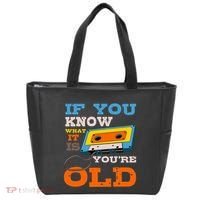 Cassette Tape Radio 70S 80S 90S Music Lover Tote Bag thumb 0