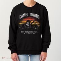 Camel Towing Retro Adult Humor Saying Women's Sweatshirt thumb 0