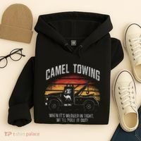 Camel Towing Retro Adult Humor Saying Hoodie thumb 4