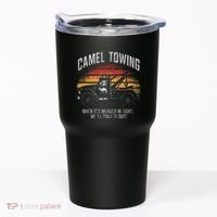 Camel Towing Retro Adult Humor Saying Tumbler thumb 0