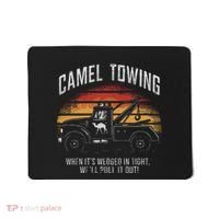 Camel Towing Retro Adult Humor Saying Mousepad thumb 0