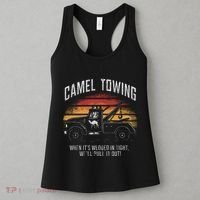 Camel Towing Retro Adult Humor Saying Women's Tank Top thumb 3