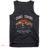 Camel Towing Retro Adult Humor Saying Tank Top thumb 0