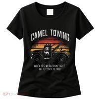 Camel Towing Retro Adult Humor Saying Women's T-Shirt thumb 0