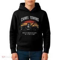 Camel Towing Retro Adult Humor Saying Kids Hoodie thumb 4