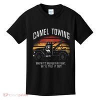 Camel Towing Retro Adult Humor Saying Kids T-Shirt thumb 0