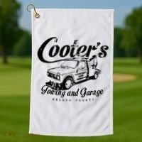 CooterS Towing & Repair Garage Golf Towel thumb 1
