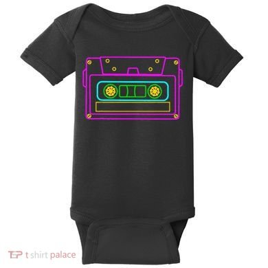 Cassette Tape Retro Vintage Old School 70S 80S 90S Baby Bodysuit