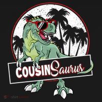Cousinsaurus T Rex Dinosaur Cousin Saurus Boy Family Gift Pajama Set thumb 2