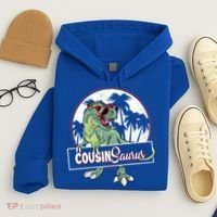 Cousinsaurus T Rex Dinosaur Cousin Saurus Boy Family Gift Hoodie thumb 4