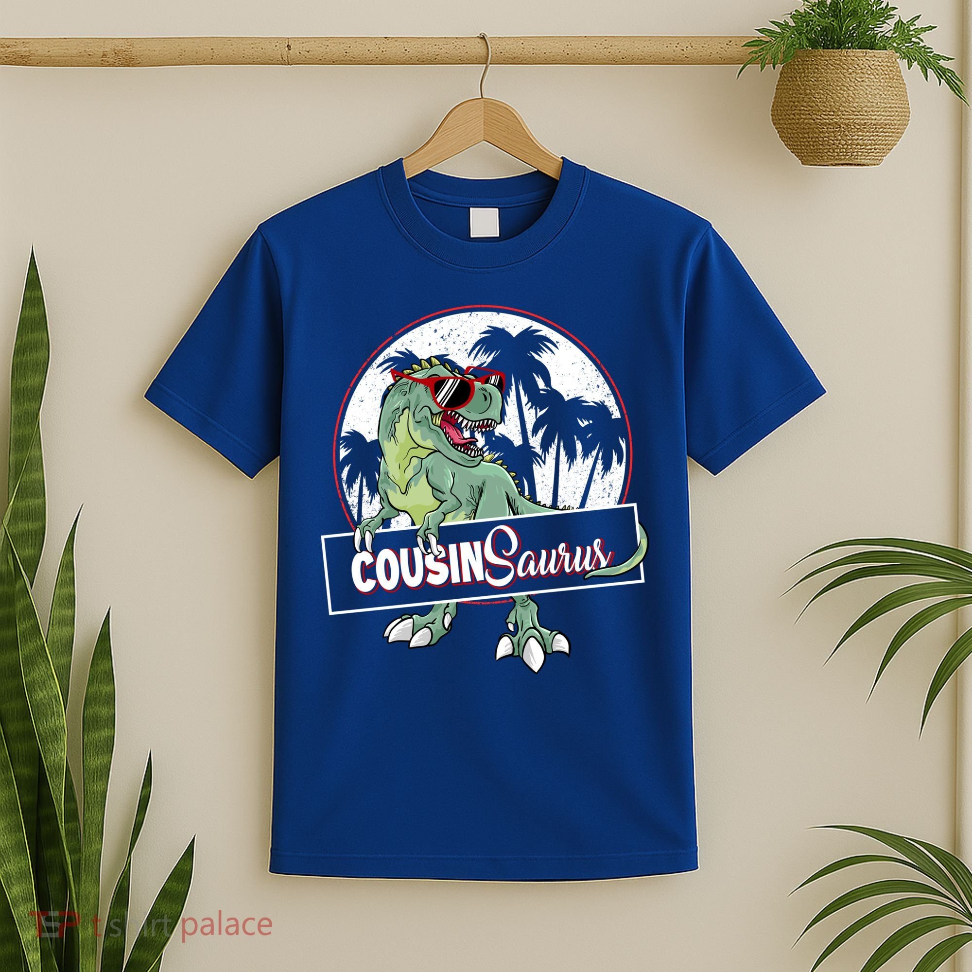Cousinsaurus T Rex Dinosaur Cousin Saurus Boy Family Gift T-Shirt