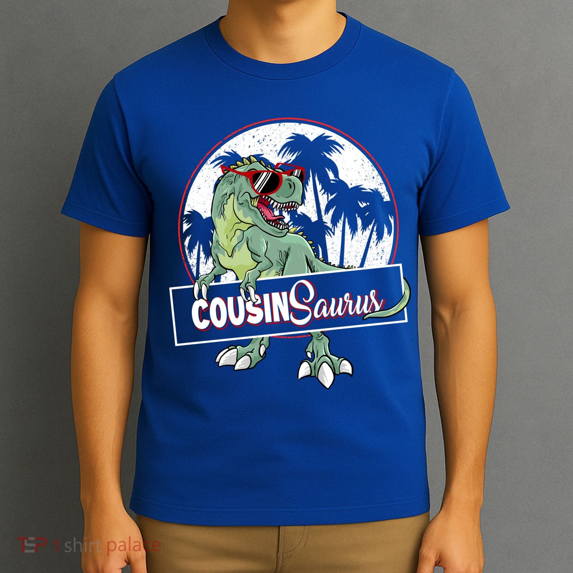 Cousinsaurus T Rex Dinosaur Cousin Saurus Boy Family Gift T-Shirt