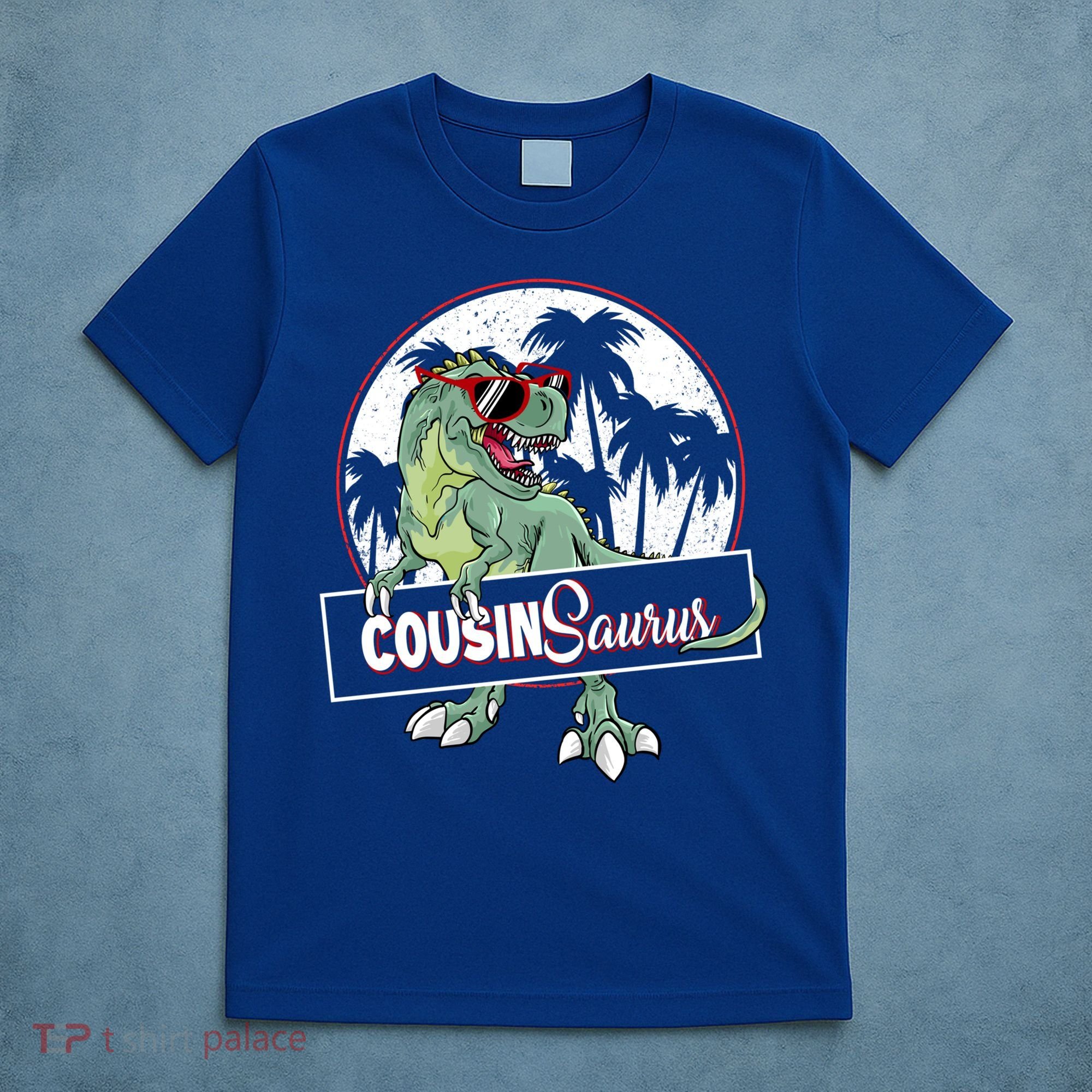 Cousinsaurus T Rex Dinosaur Cousin Saurus Boy Family Gift T-Shirt