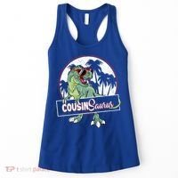 Cousinsaurus T Rex Dinosaur Cousin Saurus Boy Family Gift Women's Tank Top thumb 0