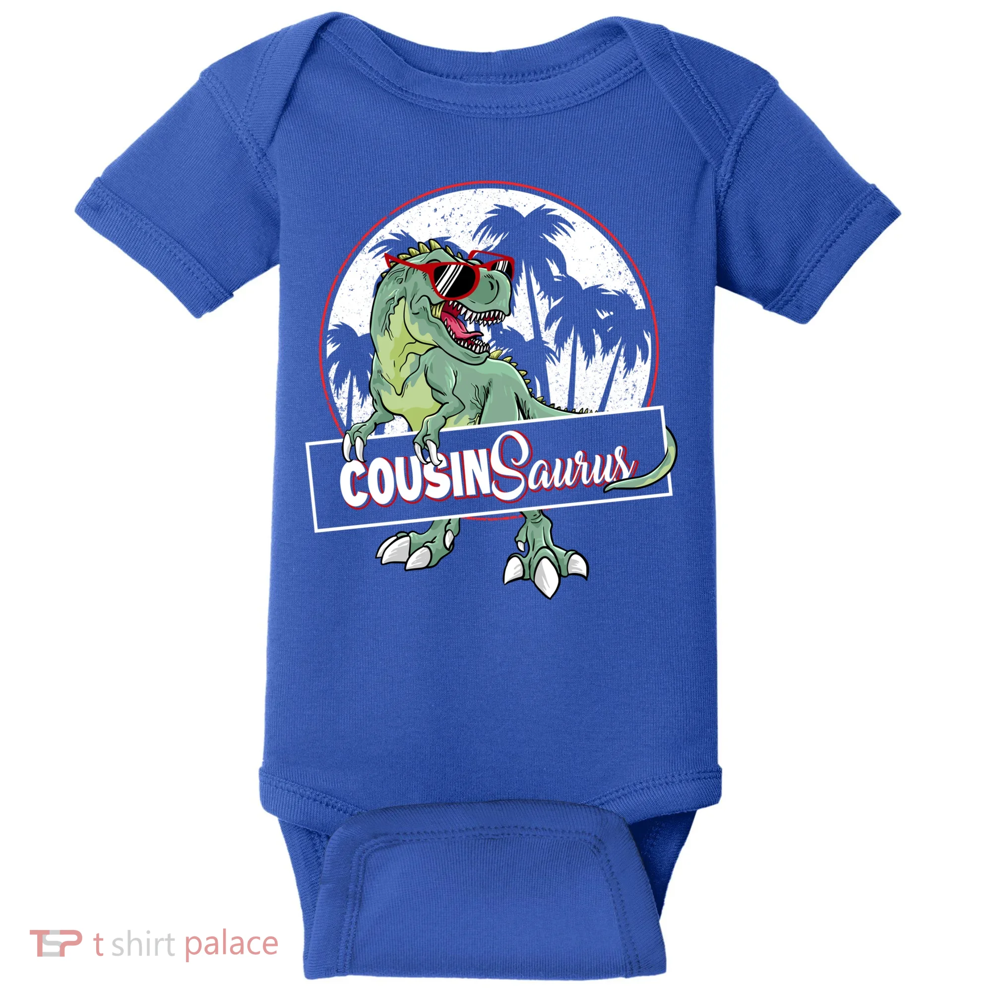 Cousinsaurus T Rex Dinosaur Cousin Saurus Boy Family Gift Baby Bodysuit