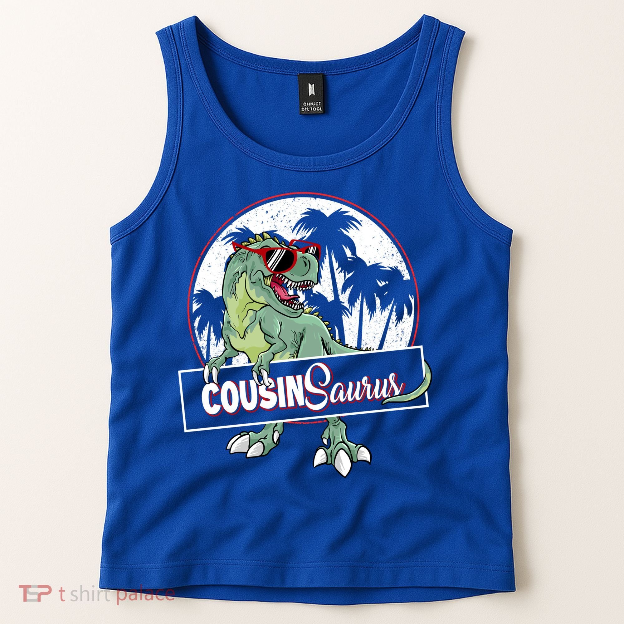 Cousinsaurus T Rex Dinosaur Cousin Saurus Boy Family Gift Tank Top